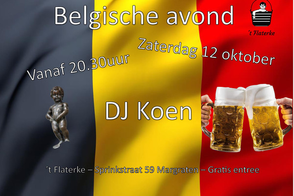 Belgische avond 12 oktober